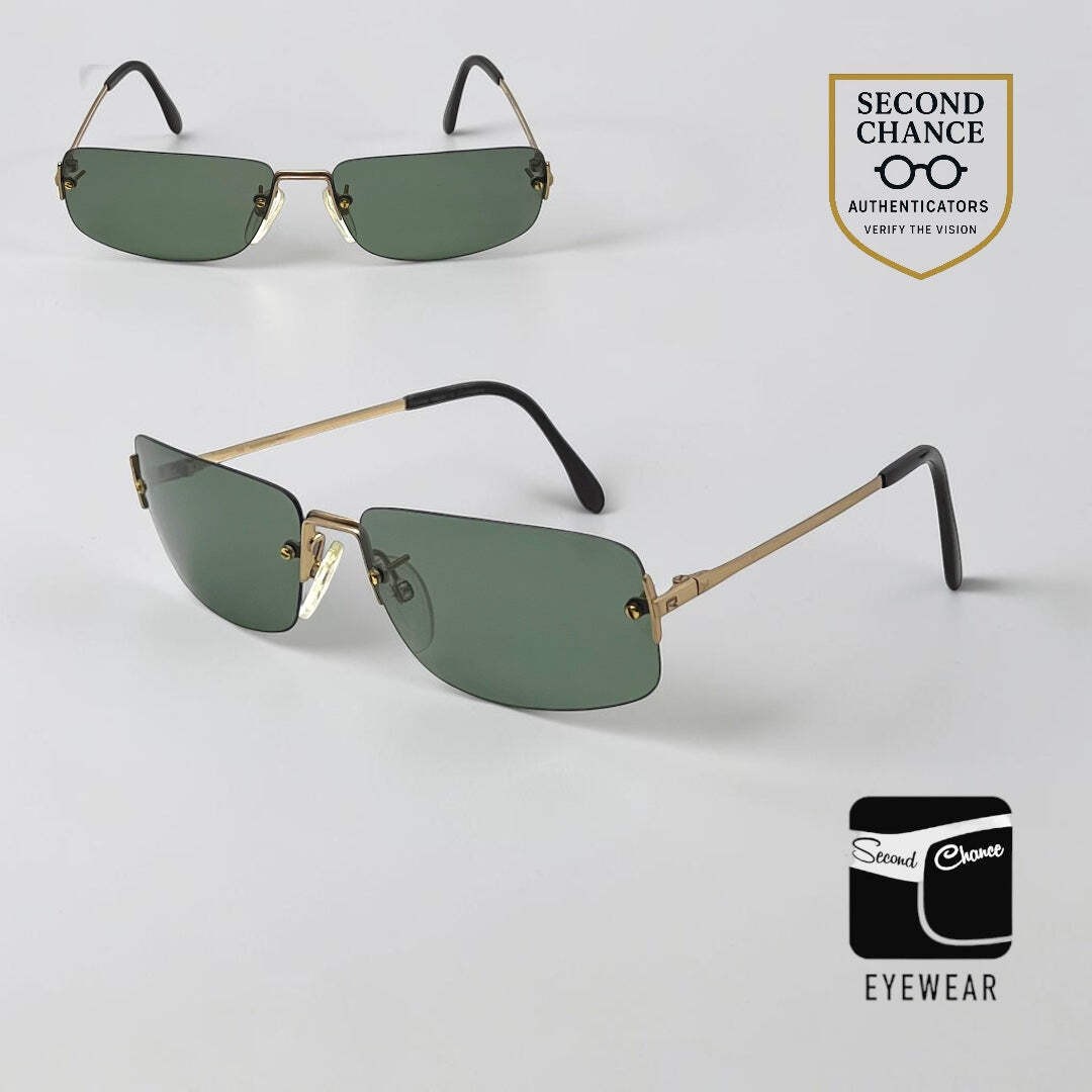 Rodenstock Mr.R 873 Unworn/NOS Rimless Sunglasses-Made Germany G15 Vintage