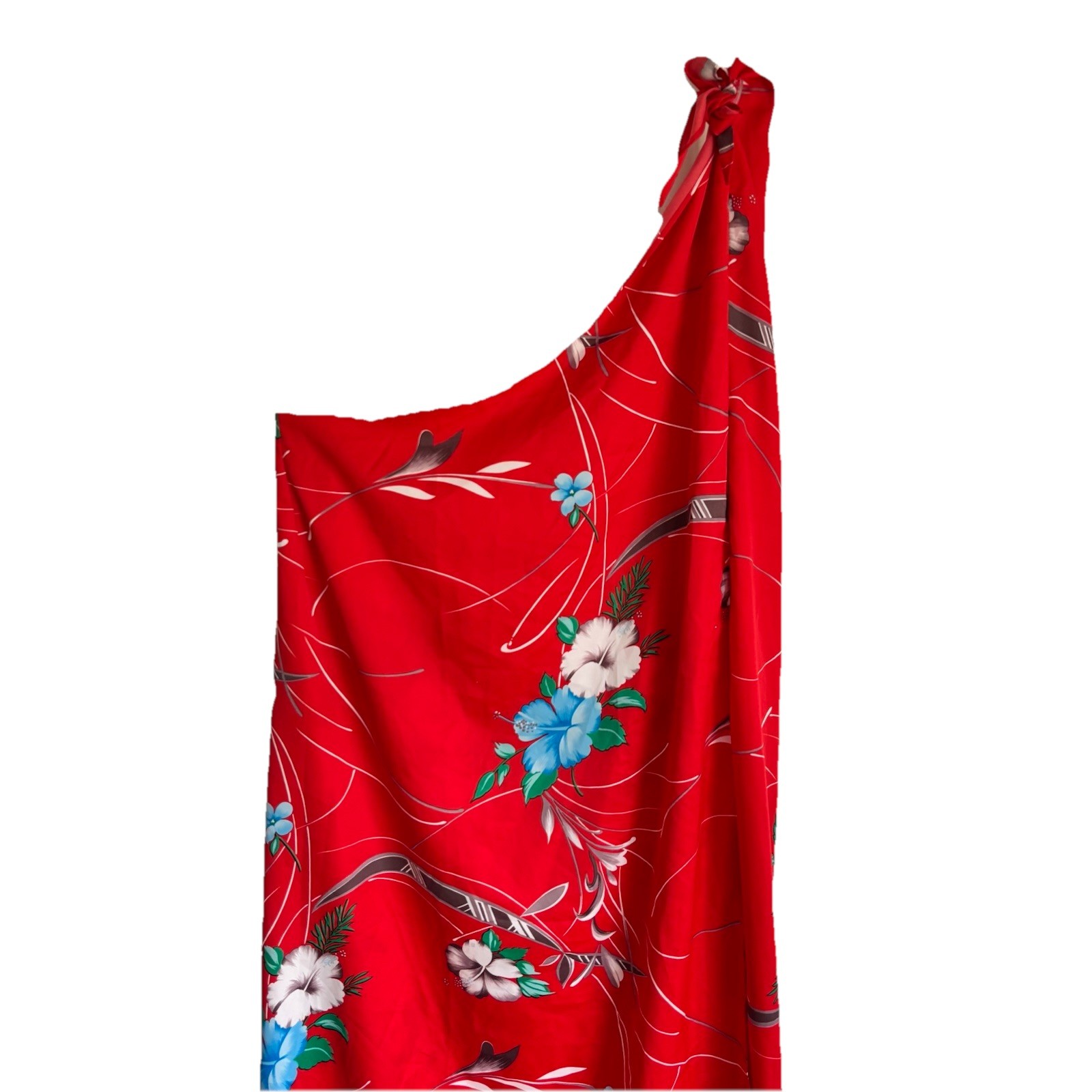 Hilo Hattie Cover Up Sarong Halter Wrap Dress Vintage Hawaiian Beach Floral