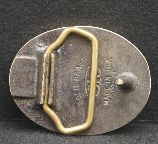 WA21121 VINTAGE 1978 NAME ***TIM*** SOLID BRASS BELT BUCKLE