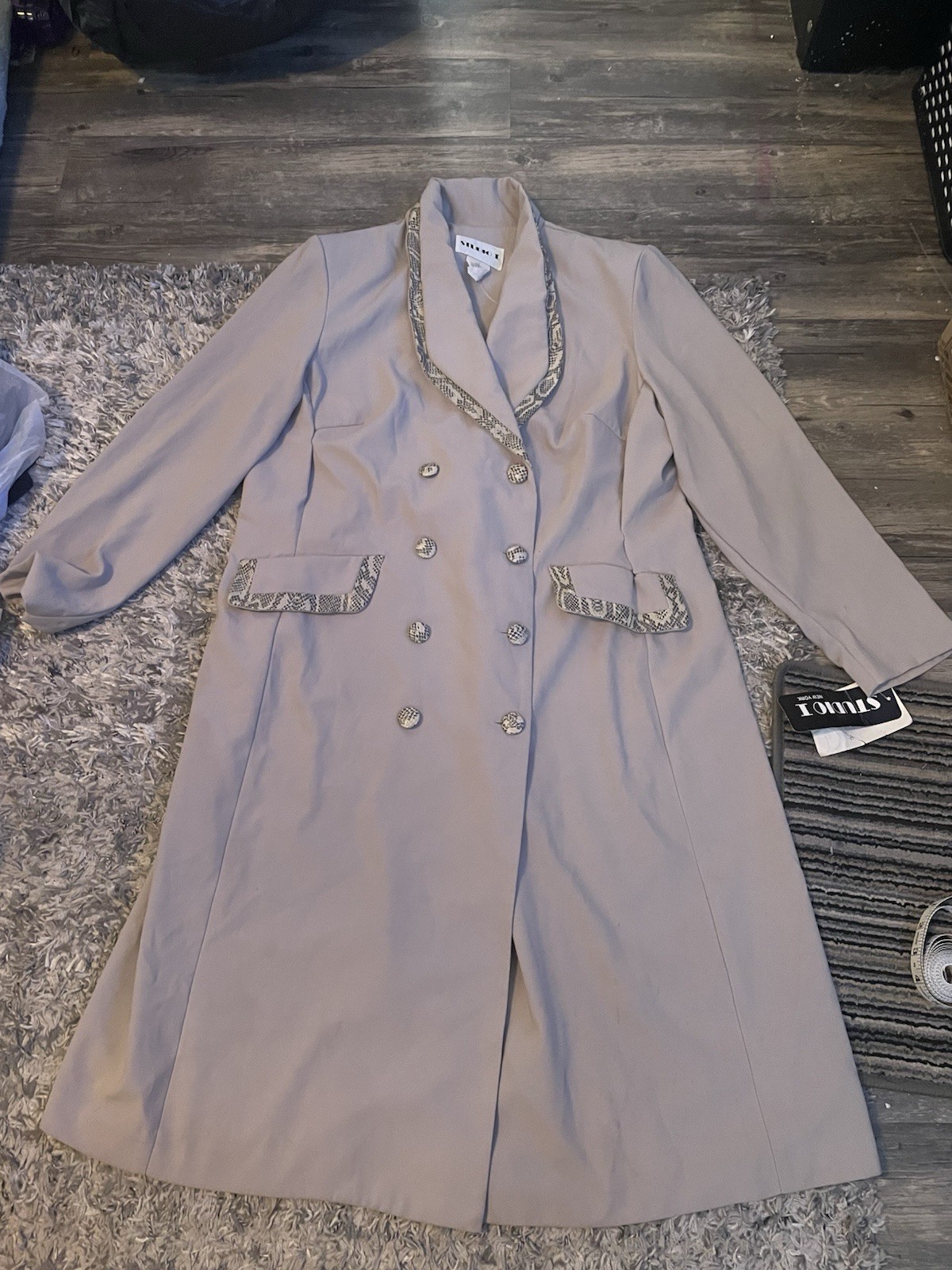 Vintage Woman’s Dress Suit With Snakeskin Accents