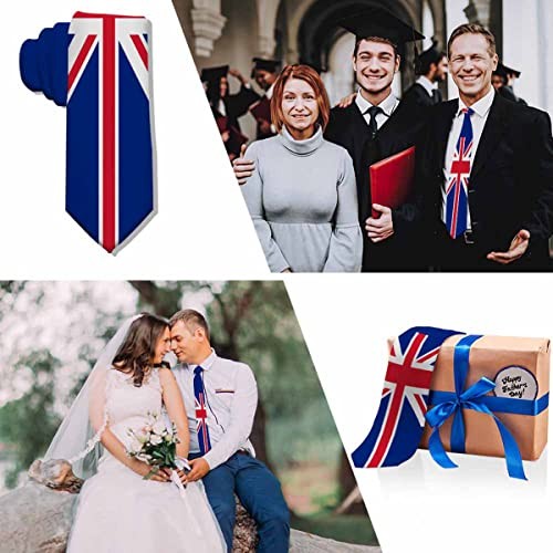 Men’s Ties Novelty Tie Necktie for Men Teen Boys Multicolor United Kingdom Flag