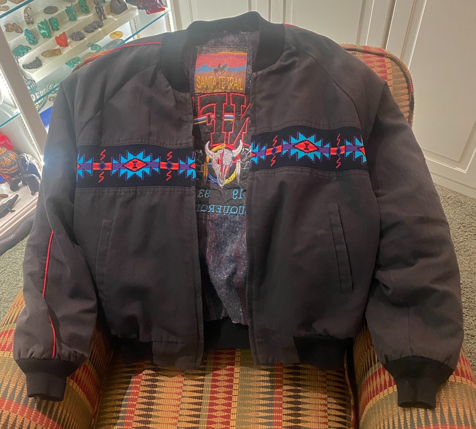 Vintage Native American Embroidery POW WOW INFR Rodeo Jacket 1993 Albuquerque NM
