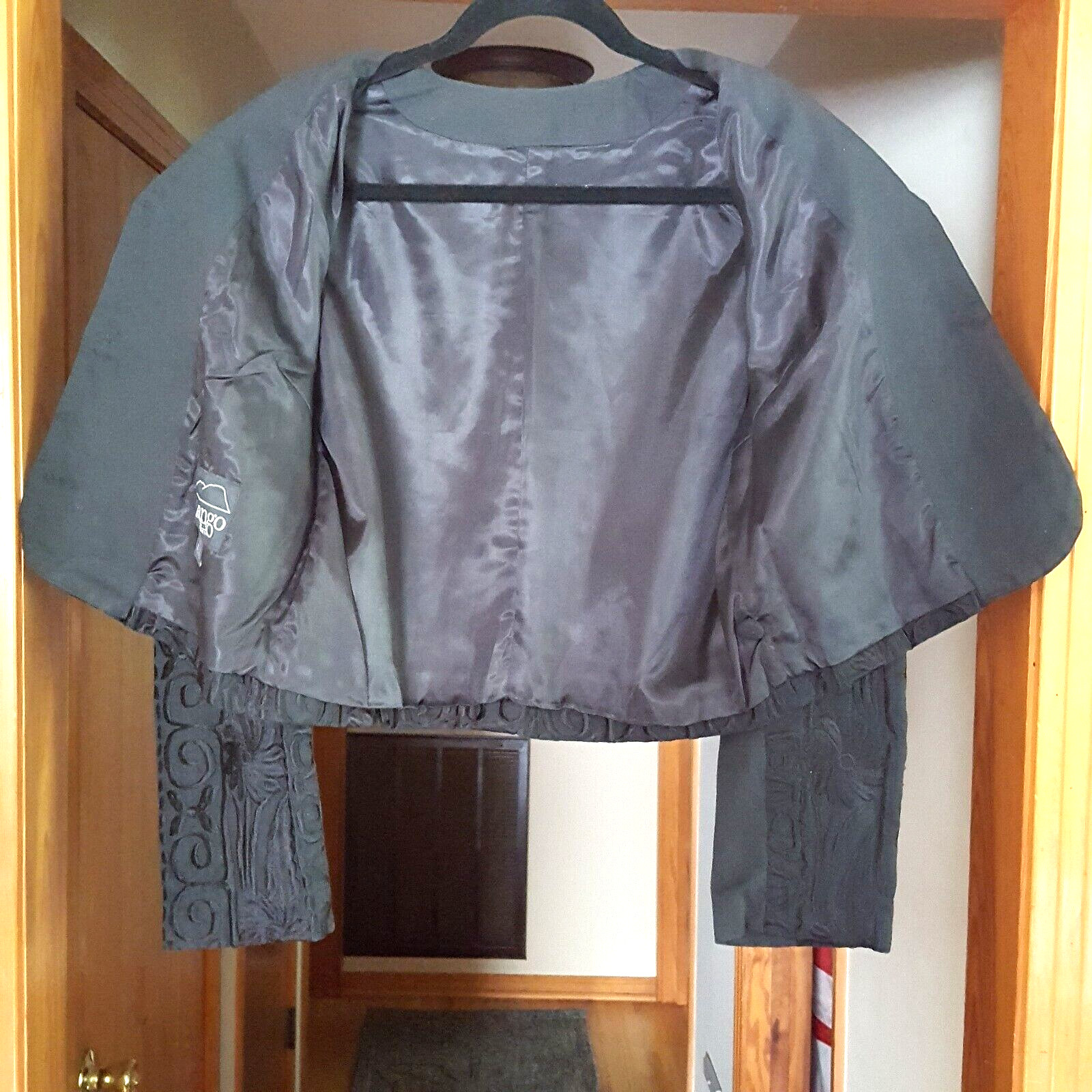 Vintage Tenango Women’s Jacket Coat Button Embroidered Casual Dress M Medium