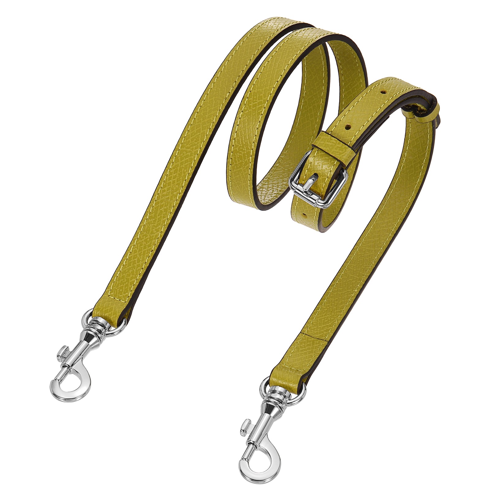 Bag strap 95-115cm (yellow, silver buckle)