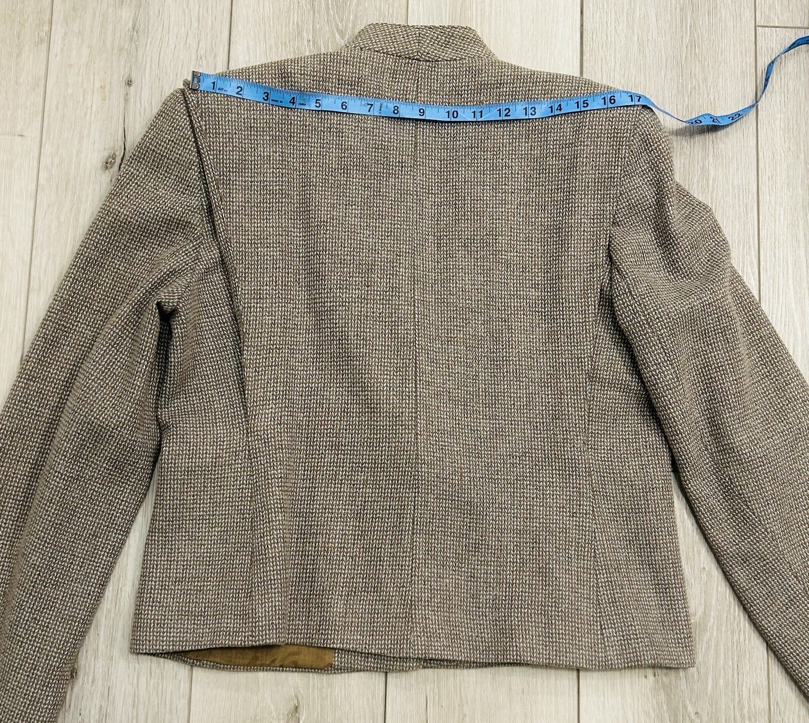 70’s Vintage Pro body House Wool Tweed Blazer SZ 13/14 Made In Romania
