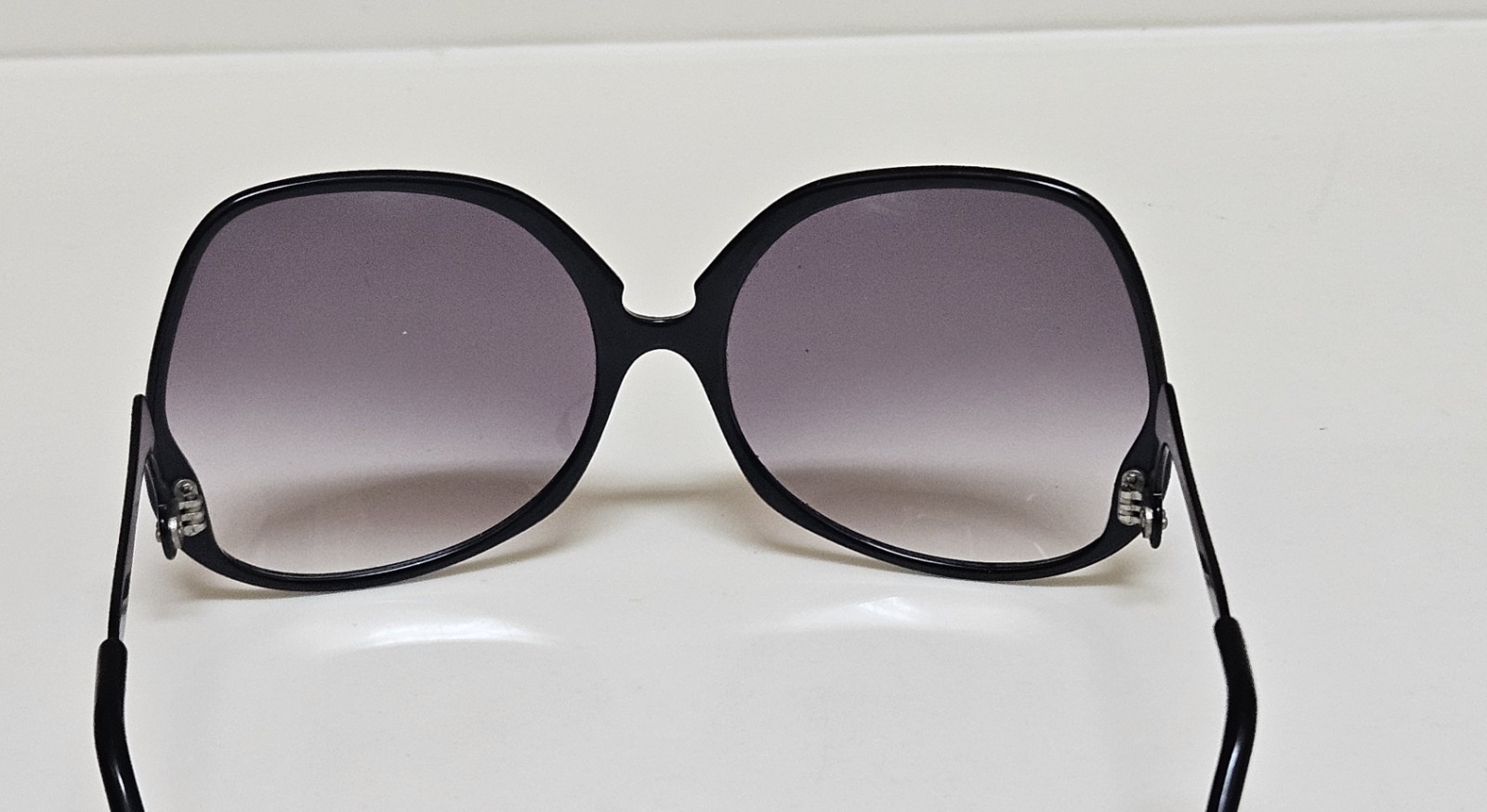 Vintage Oversized Sunglasses Butterfly Drop Arm Made in Italy