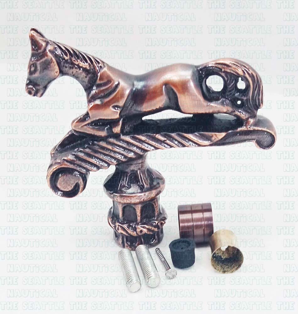 Copper Antique Finish Horse Dragon Head Handle for Wooden Walking Stick Cane