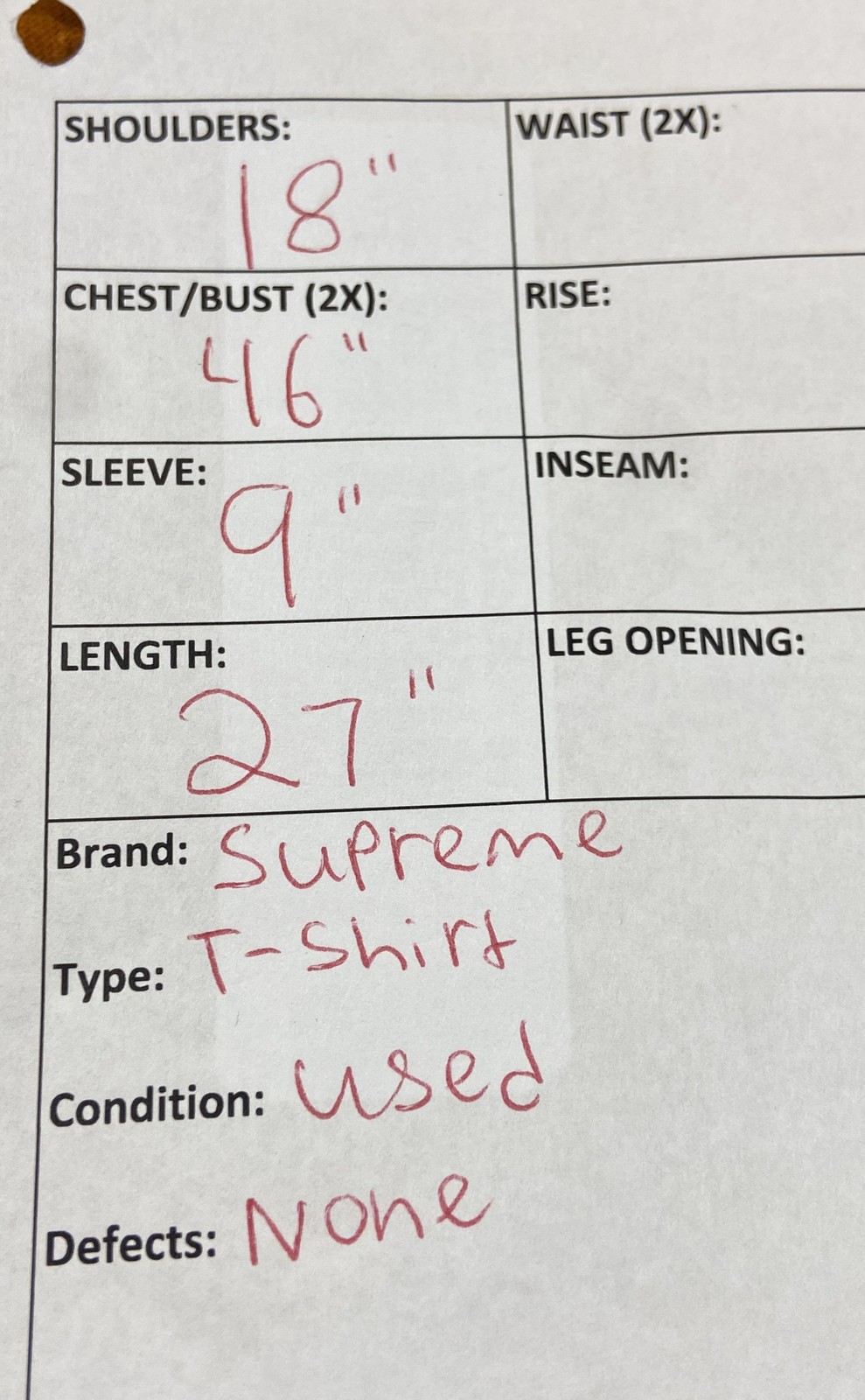 Vintage 2020 Supreme Mesh Tire Graphic T-Shirt Orange Made in USA Sz L