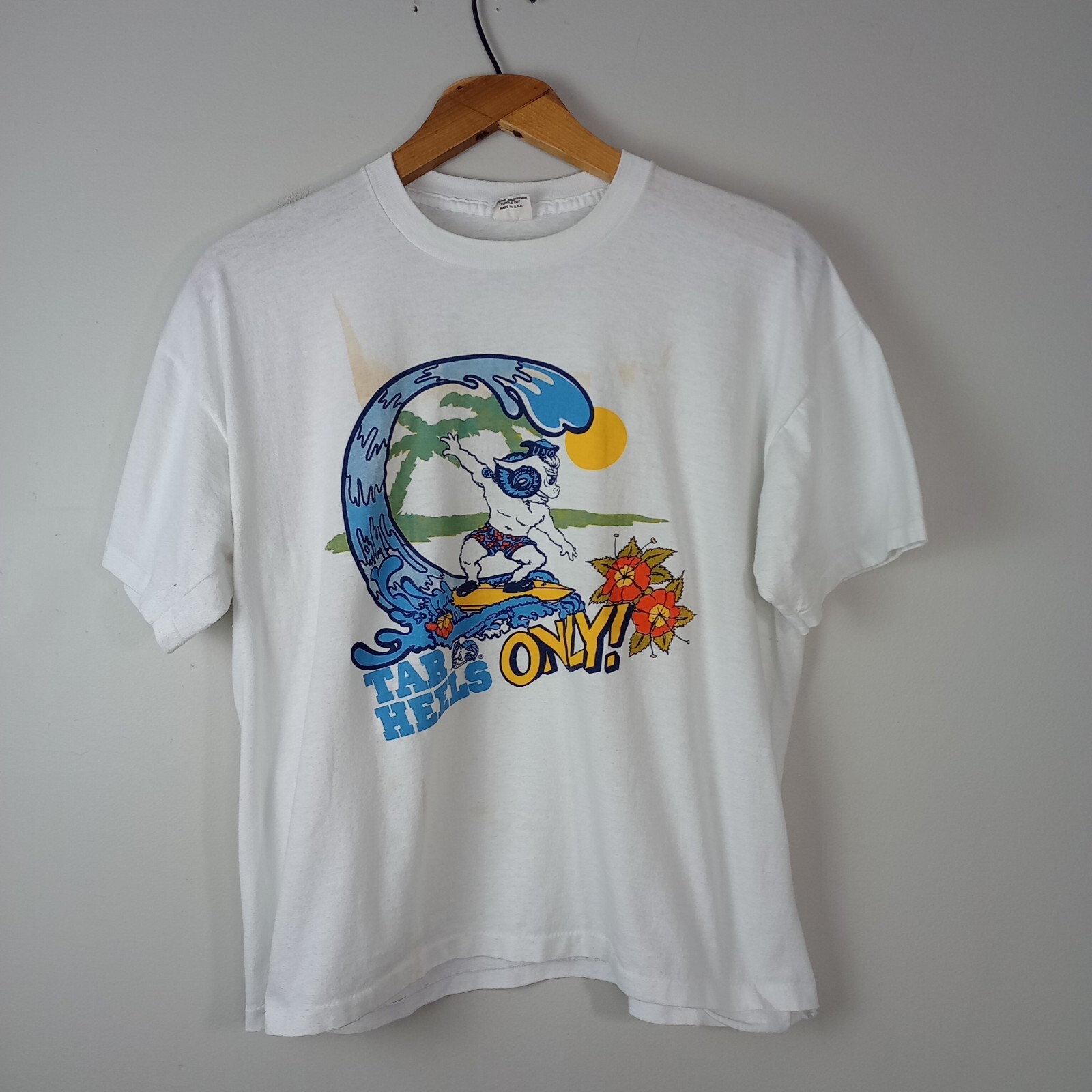 Vintage Belton 50/50 UNC Chapel Hill Tee Shirt Unique XLarge Tarheels Carolina