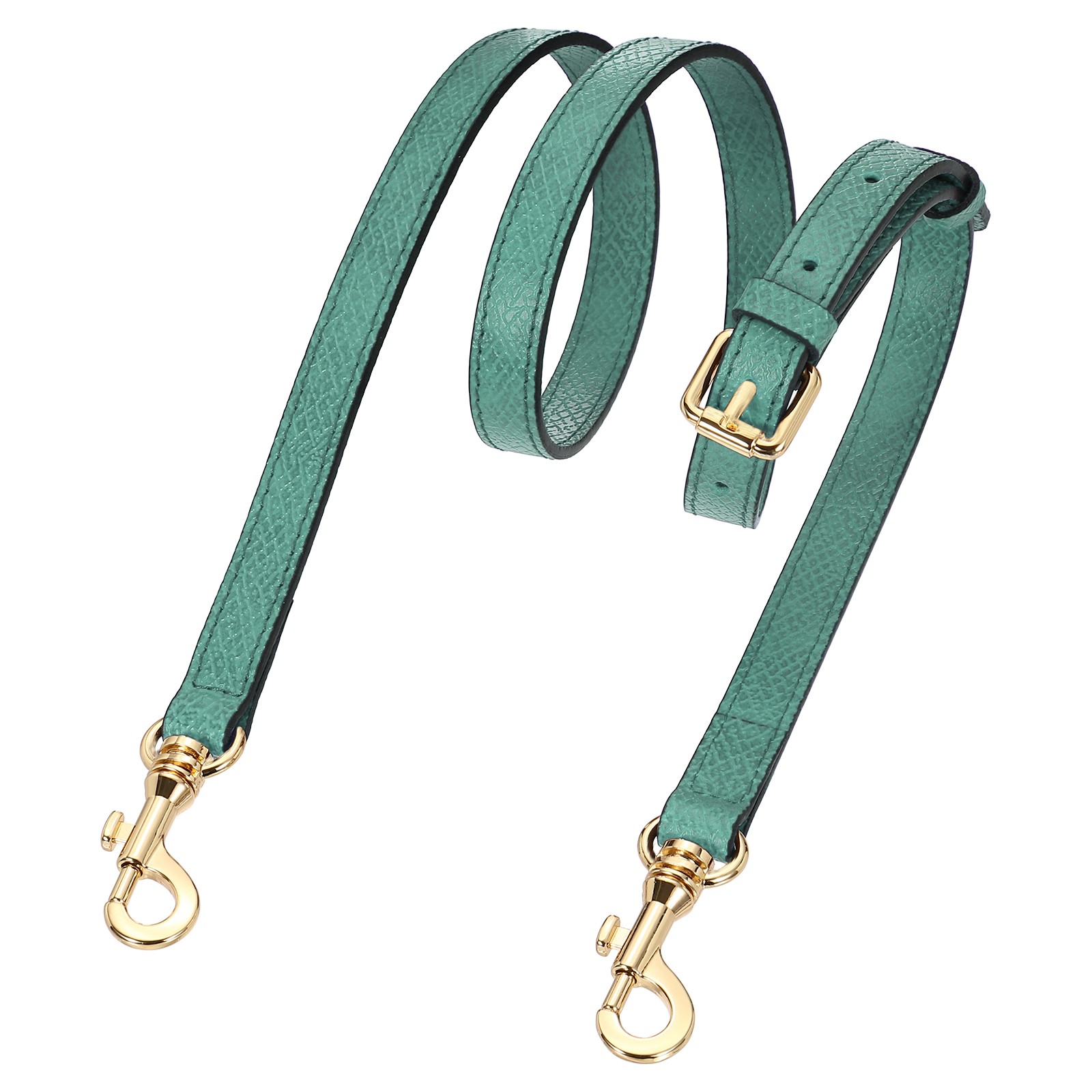 95-115cm shoulder strap bag (Lake Blue, gold buckle)