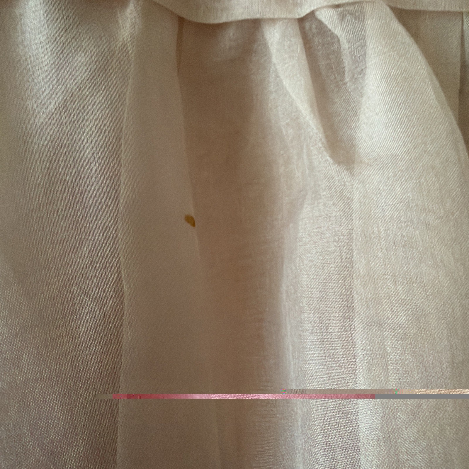 Vintage 1950s Elinor Gay Pink Chiffon Organza Button Up Belted Party Dress