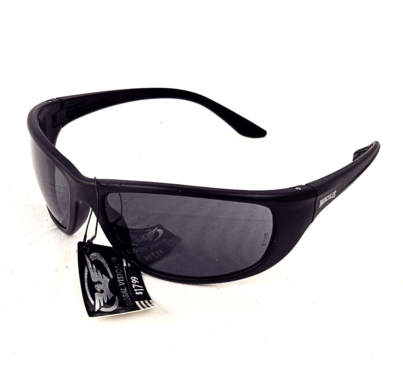 Global Vision Hercules Sunglasses NEW Black Adult Unisex Sport/Wrap Style Frames