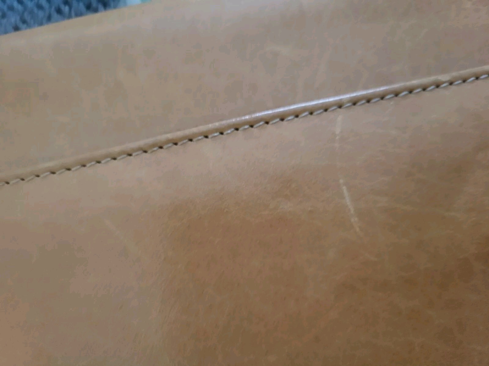 Vintage 1980s Tan Camel Leather Clutch Or Shoulder Bag Crossbody Albert Nipon