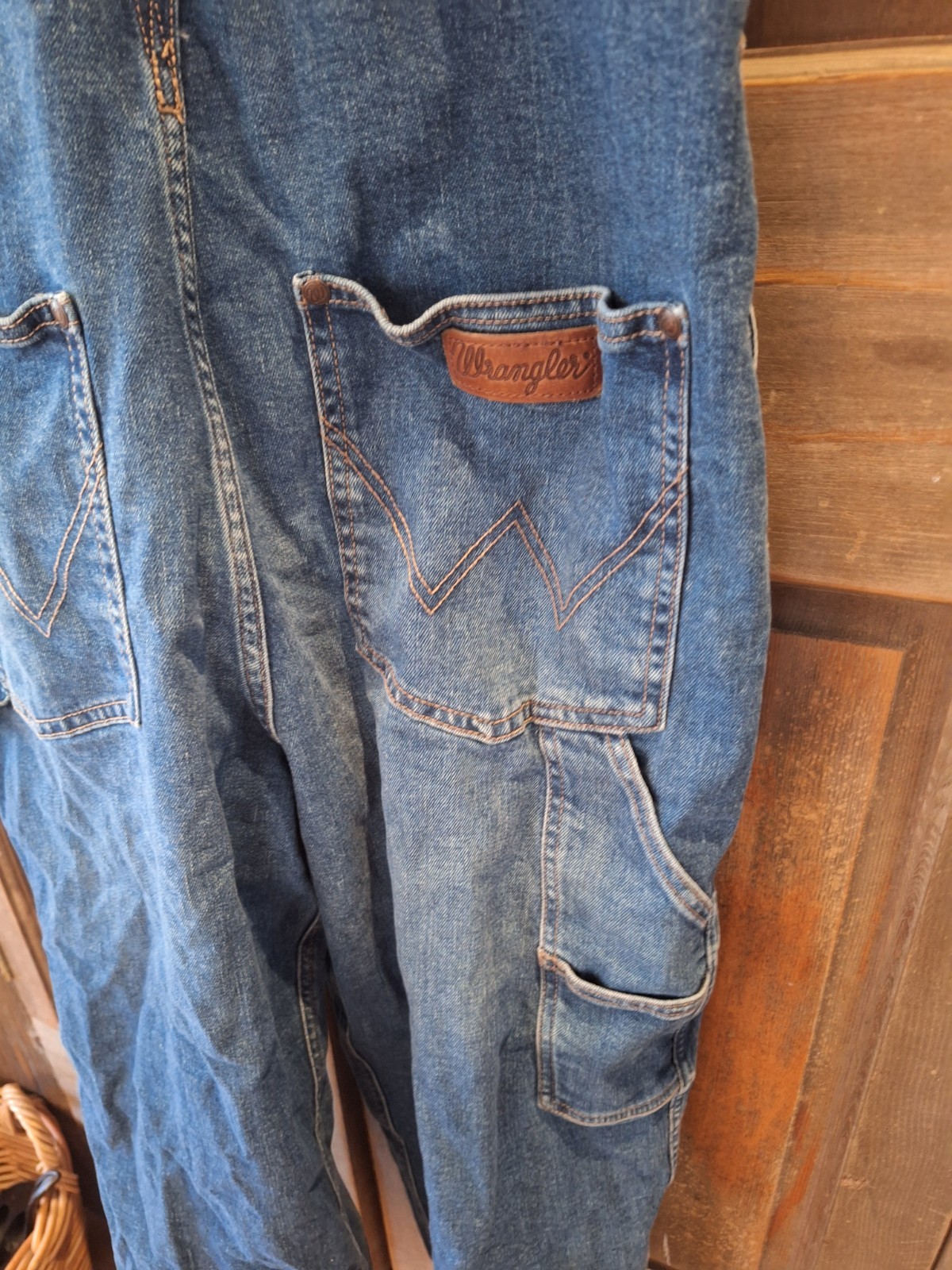 Wrangler Retro Denim Overalls, Unisex Adult, S/M, See Measurements.