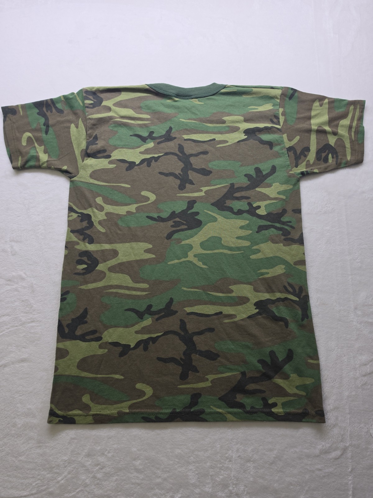 Vintage 80s Tee Swing Camo Camouflage T Shirt Adult Fits Mens Small Unisex USA