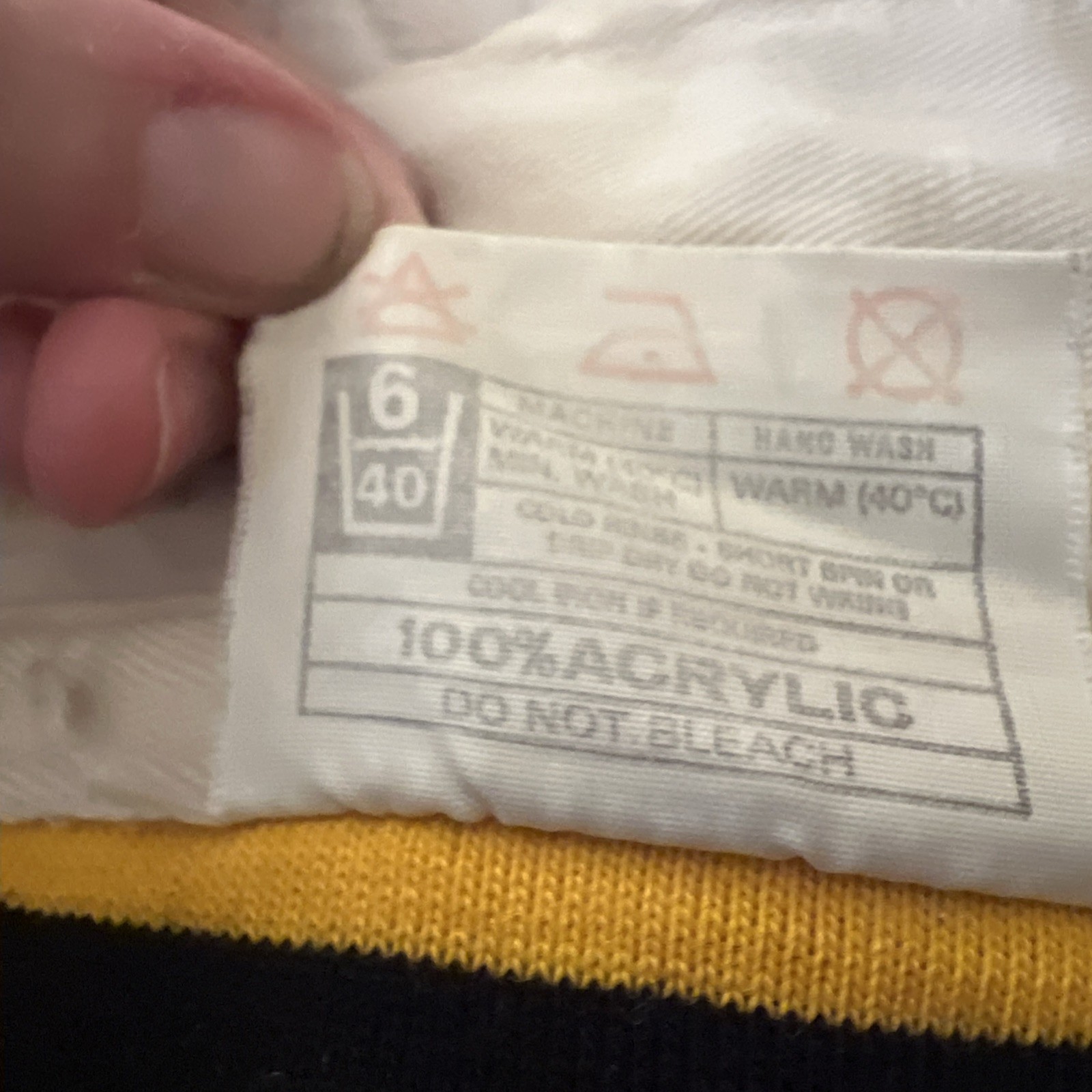 Vintage Halbro Rugby Imports Shirt Men’s 44in/112cm Navy and Gold. Authentic