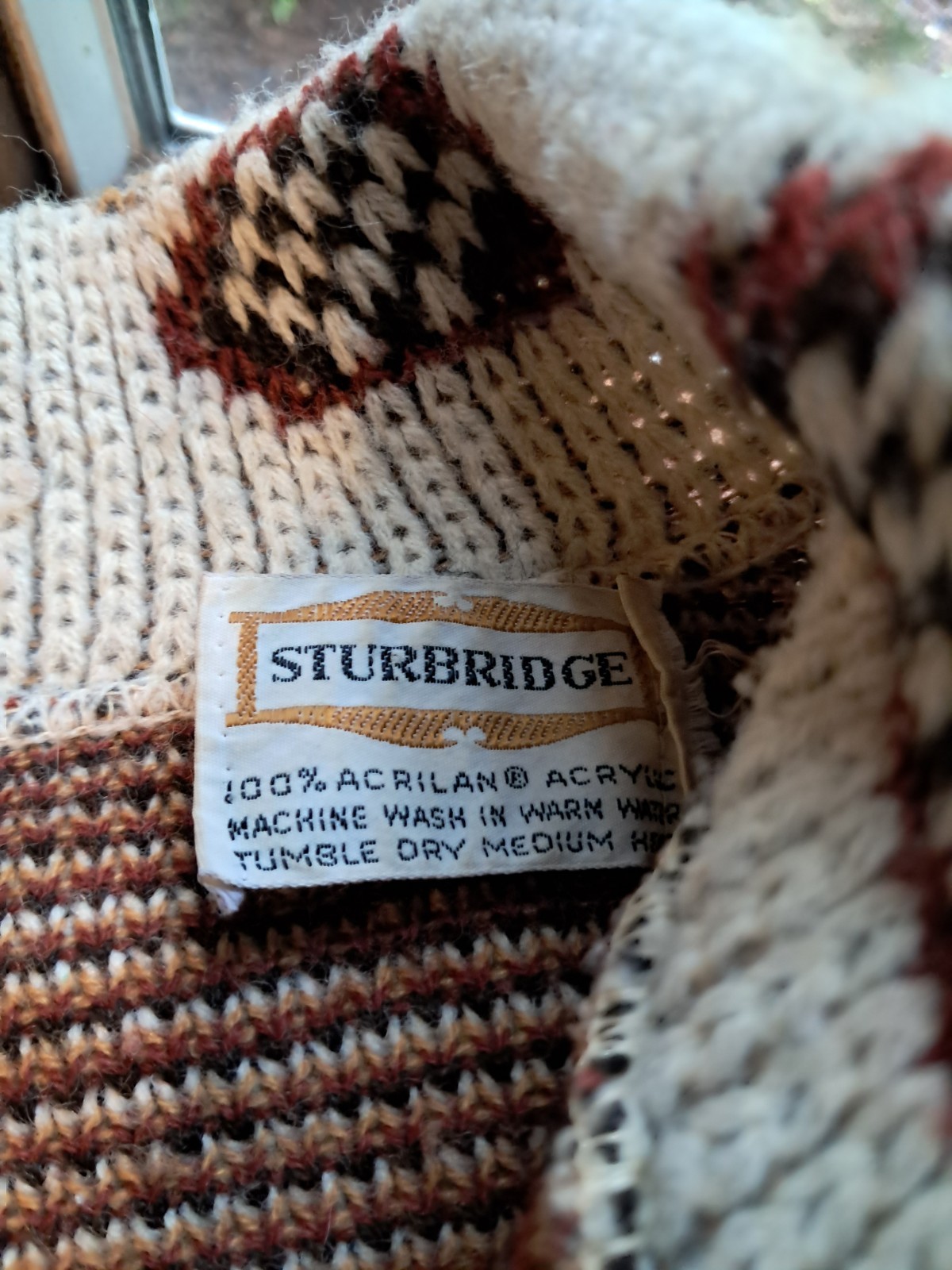 VTG Sturbridge Poncho Sweater 70’s Women Dutch Fall Cape Boho Shawl Southwestern