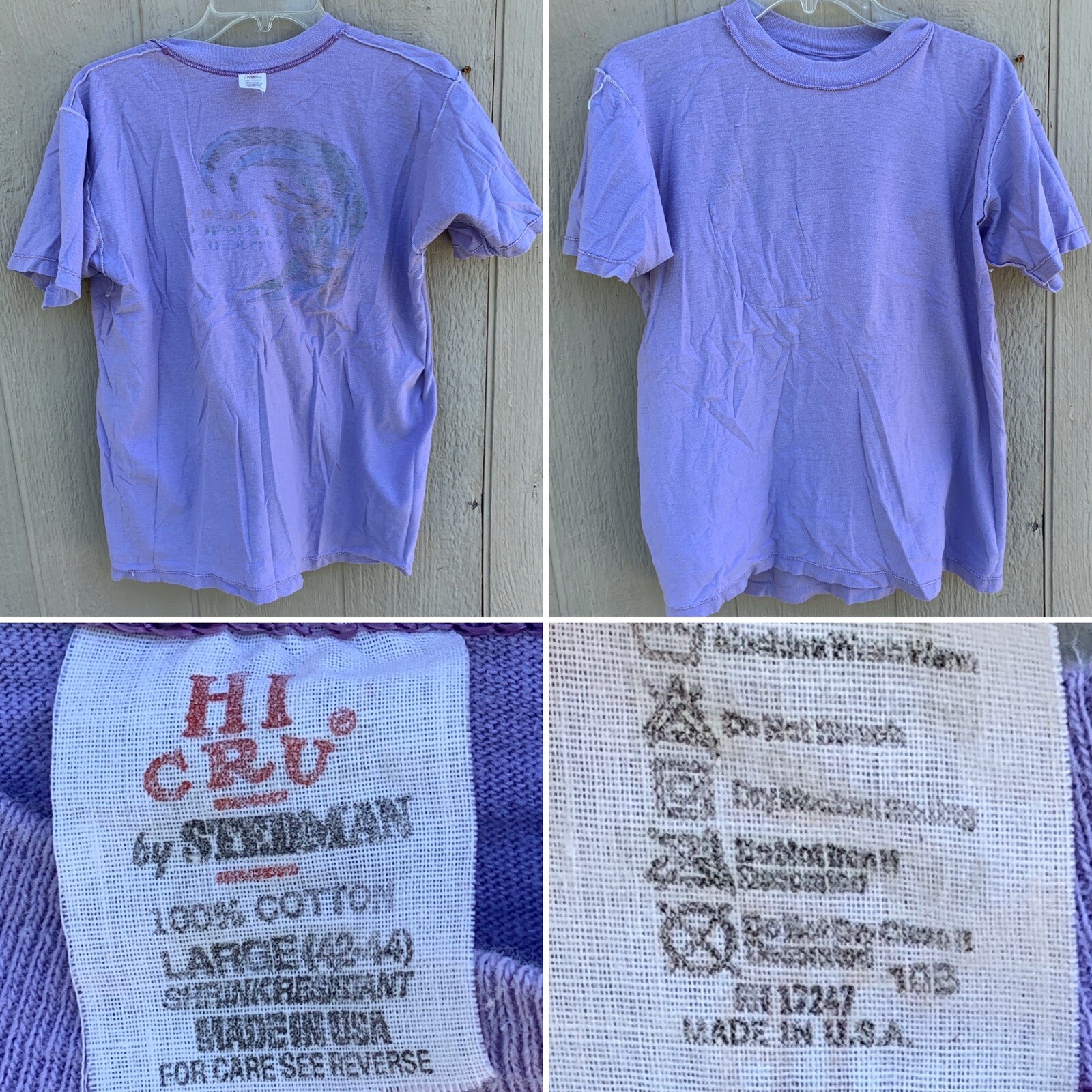 Vintage O’Neill Pocket Tee T-Shirt Surf Surfer Surfboard Graphics HI CRU Label L