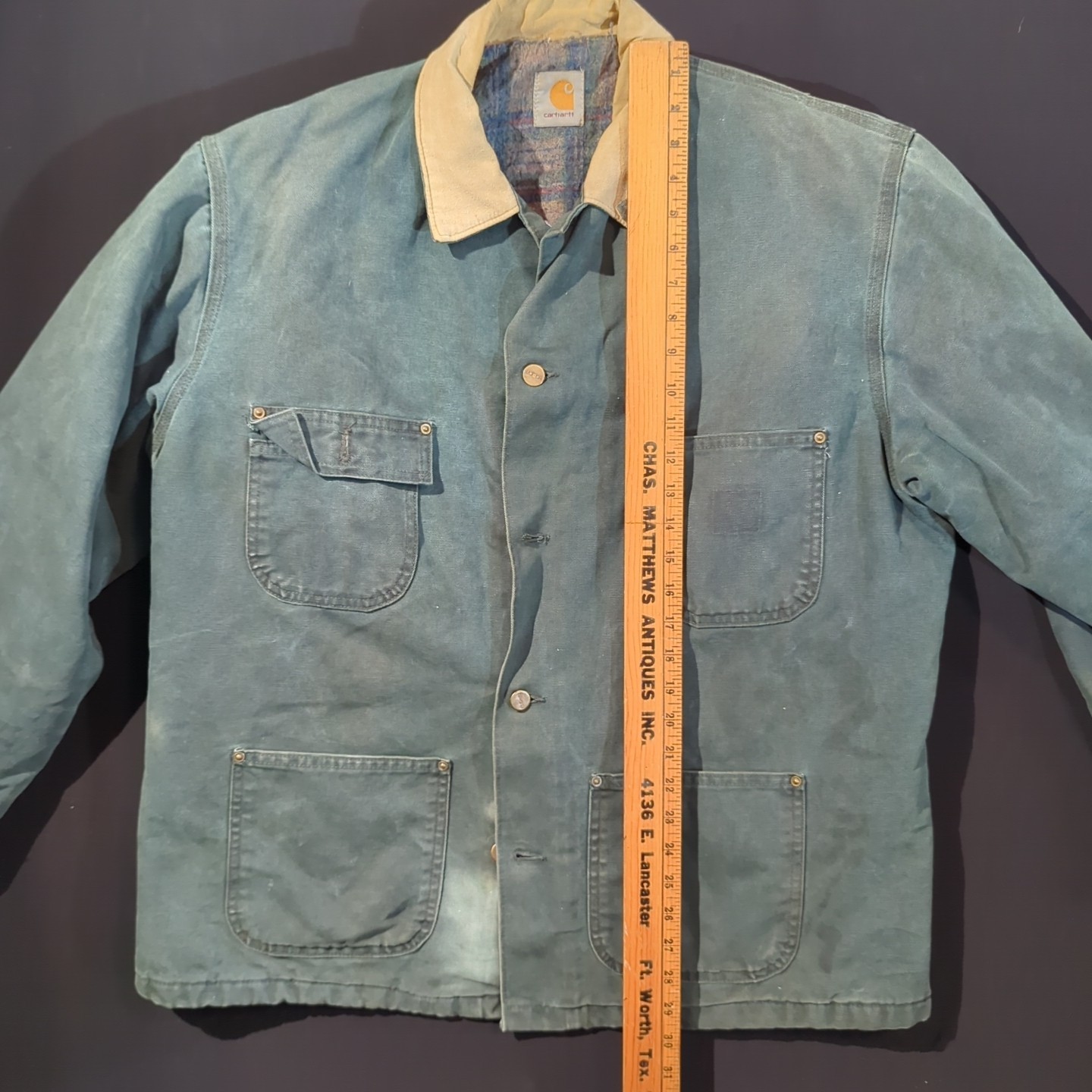 Carhartt Men’s XL Green Chore Coat With Blanket Lining Vintage
