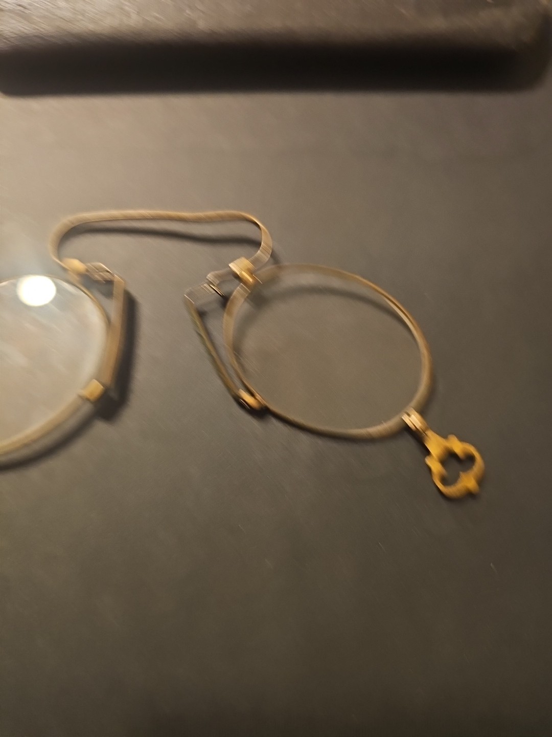 ✅ ANTIQUE PINCH, PINCE NEZ READING NOSE GLASSES SPECTACLES