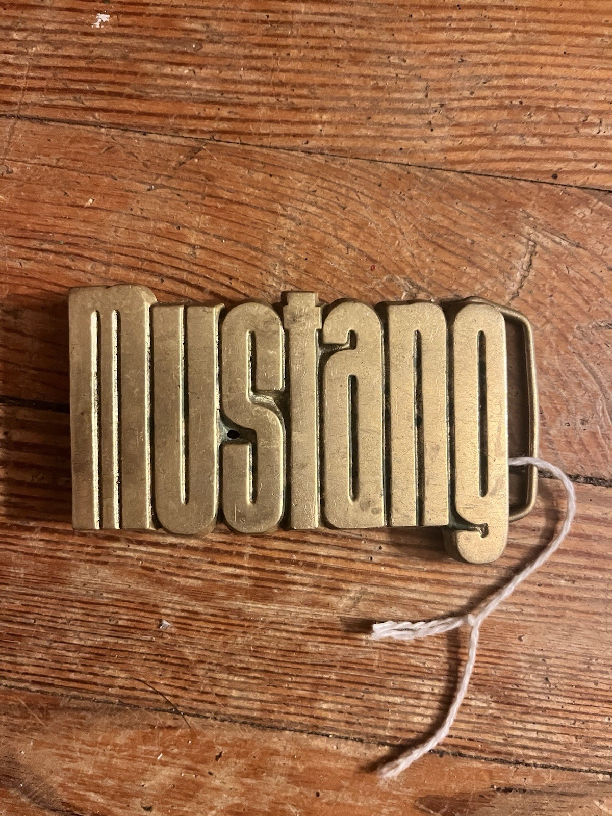 Vintage Ford Mustang Brass Belt Buckle 1960’s 1970’s Vtg Automobile