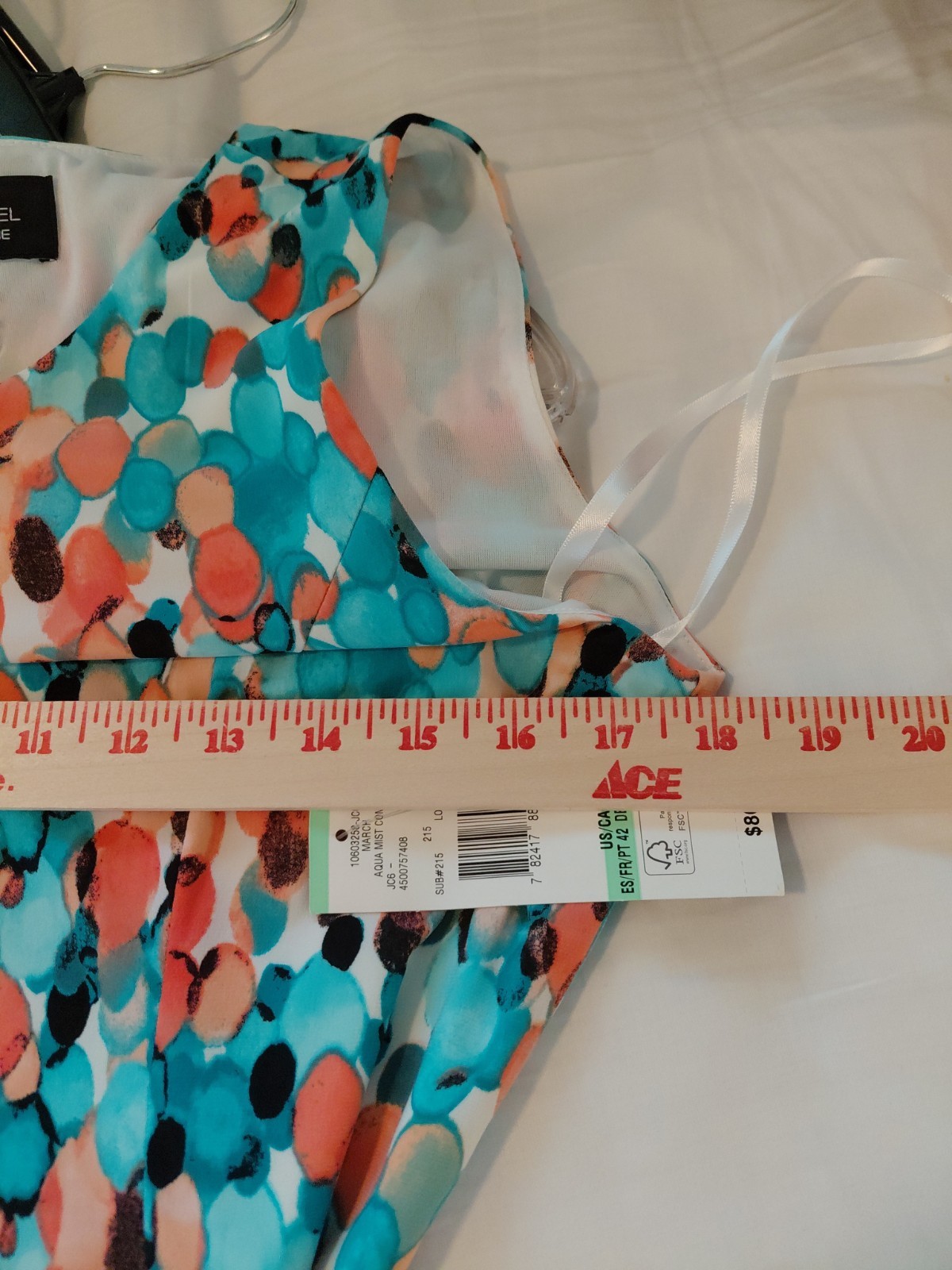 Black Label by Evan-Picone Women’s Pink Floral Twist Front Dress Size 8. Org $86
