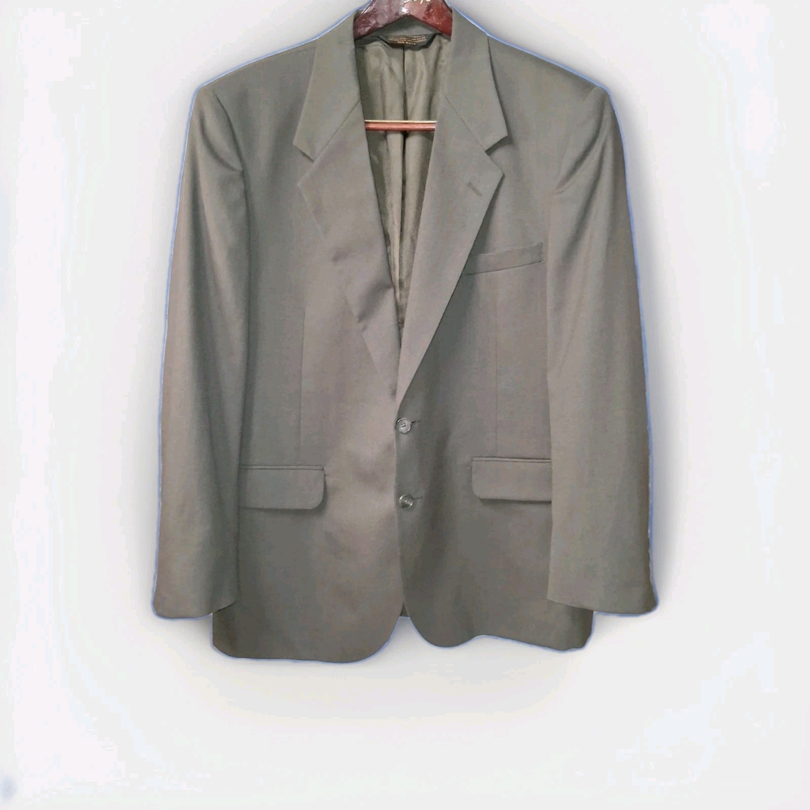 Sturbridge Classics Mens Gray Worsted Wool Blazer Jacket Vintage Made IN USA