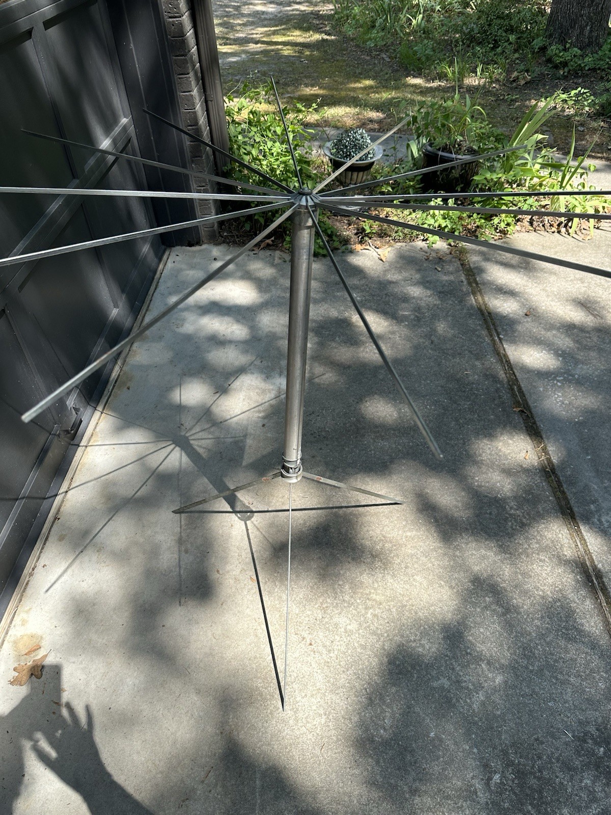 Vintage Aluminum Folding Tripod Clothes Drying Rack Umbrella Style Portable