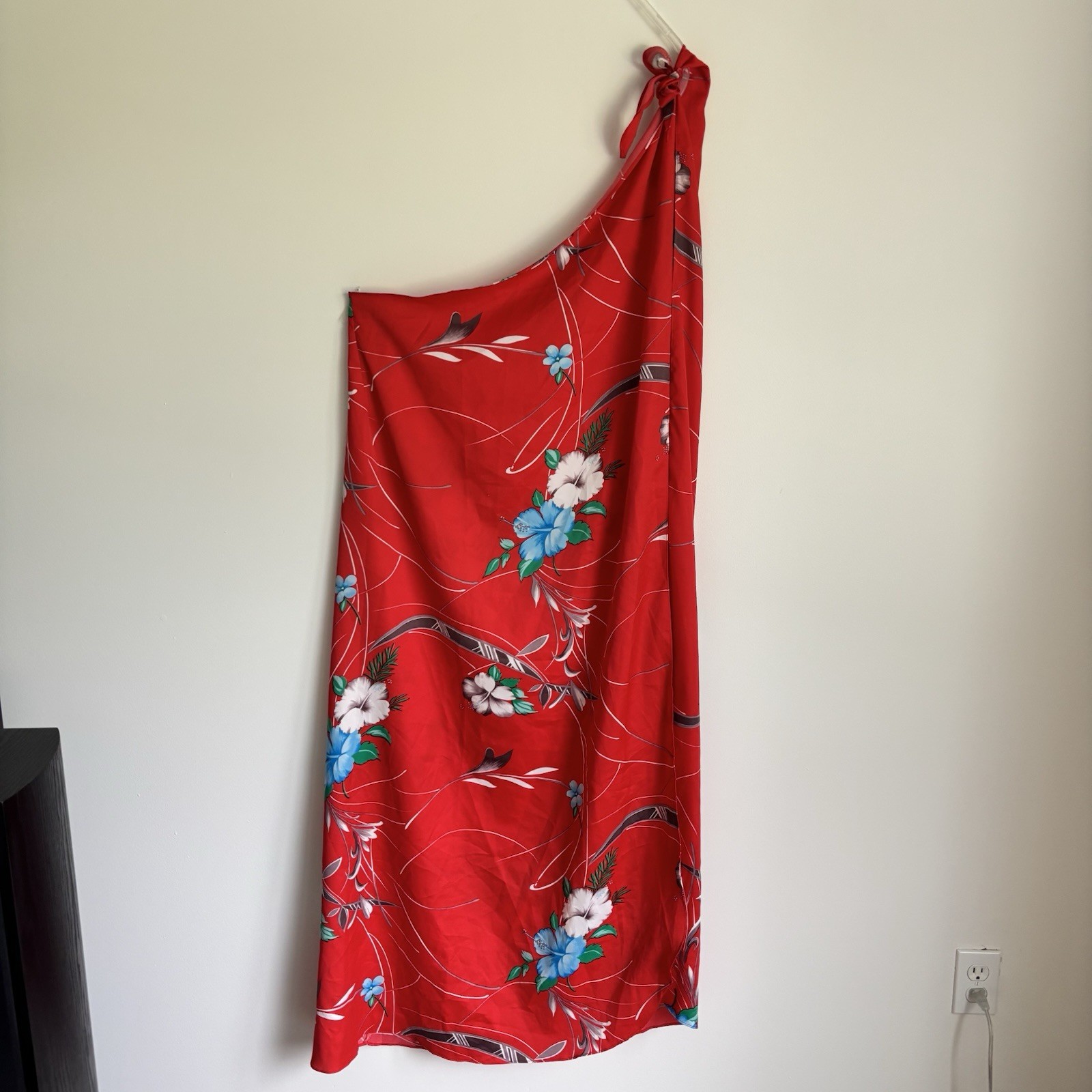 Hilo Hattie Cover Up Sarong Halter Wrap Dress Vintage Hawaiian Beach Floral