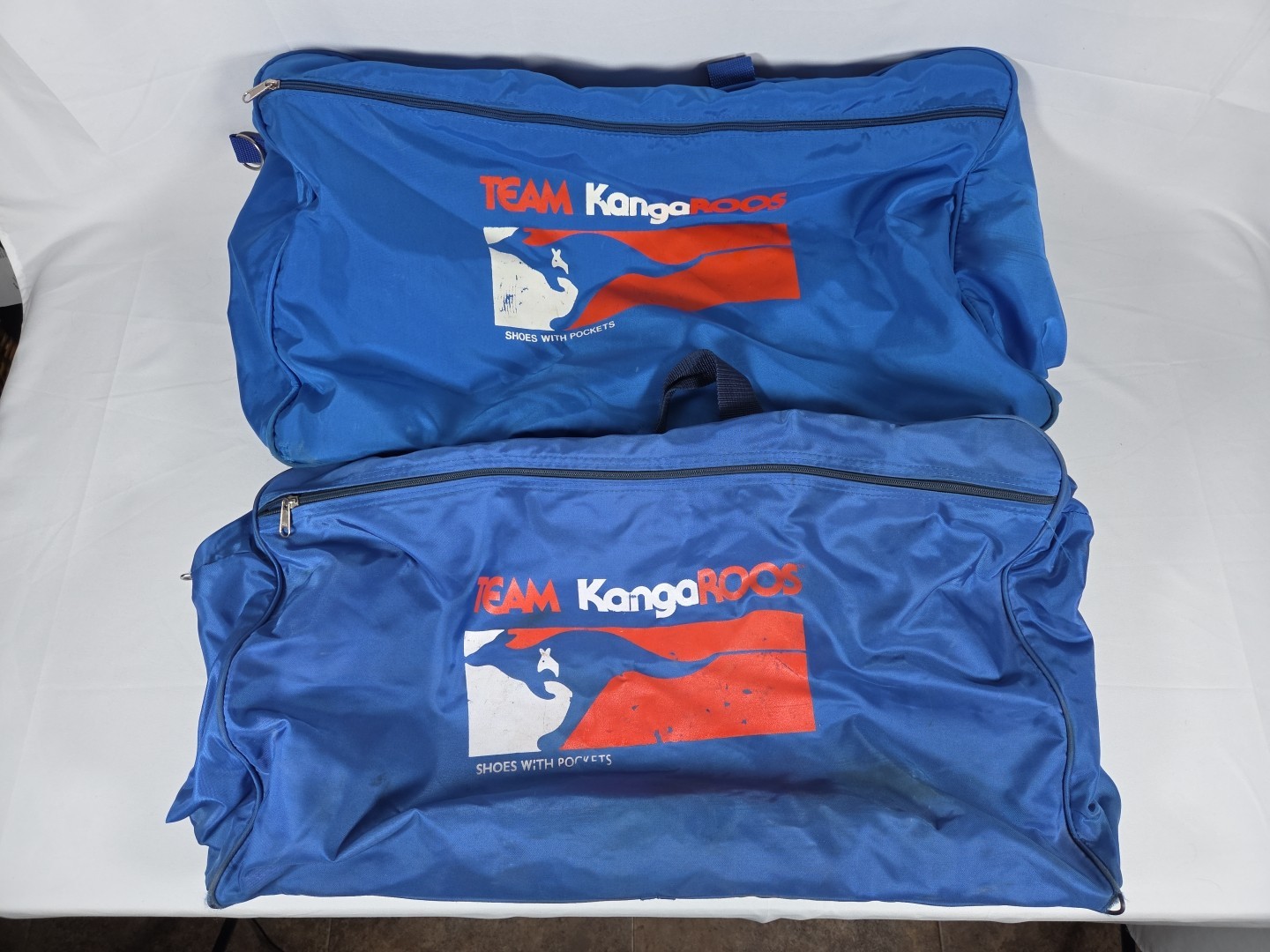 Vtg 80s Team KangaROOS Shoes Duffle Bags Lot of 2