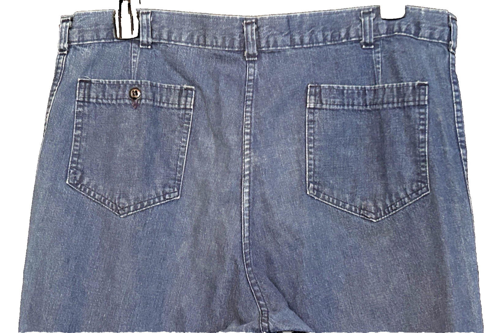 Vintage 70s Dungarees US Navy Issued Sailor Flared Jeans 38 x 32