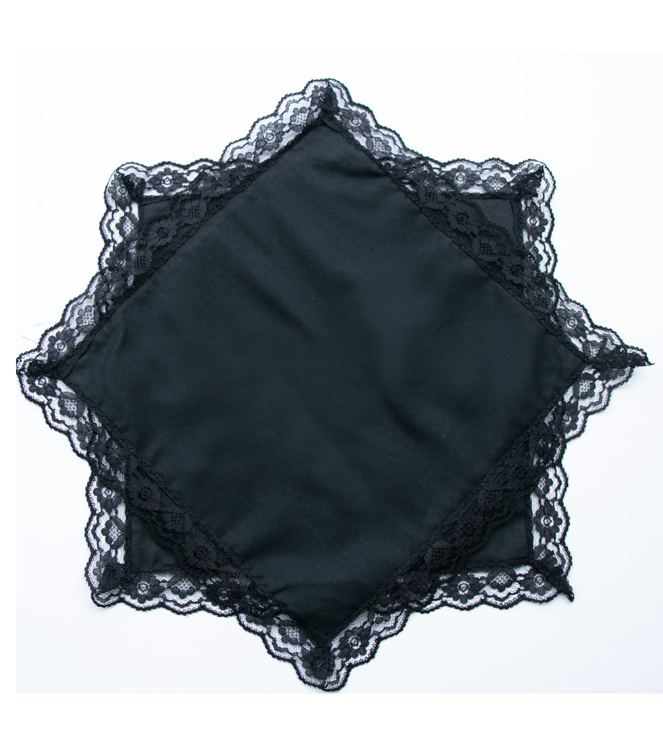 Lace Cotton White Handkerchiefs for Weddings – Bulk Pack, Elegant & Soft