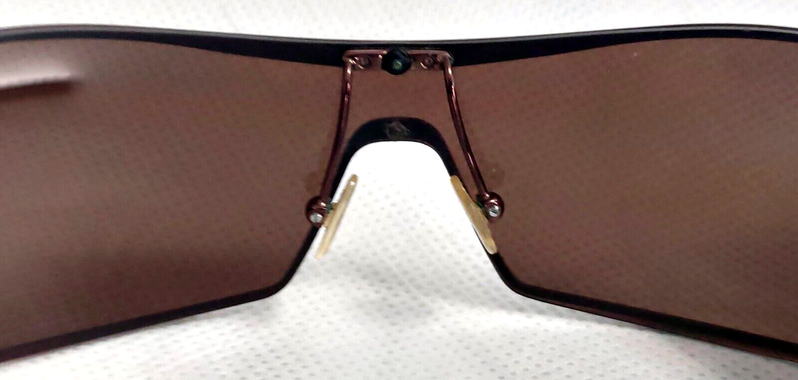 Vintage Giorgio Armani Brown Wrap Sunglasses GA 64/S Unisex Circa Y2K Italy