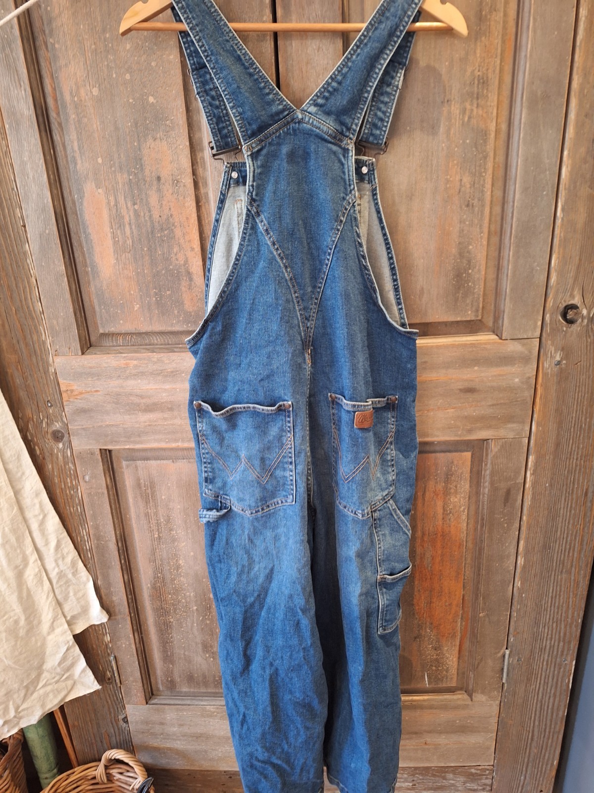 Wrangler Retro Denim Overalls, Unisex Adult, S/M, See Measurements.