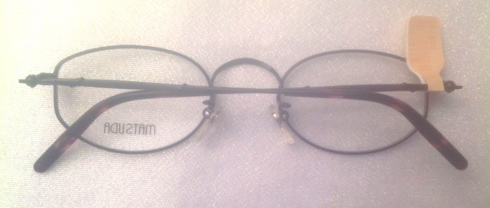 VERY RARE VINTAGE MATSUDA MATTE & SHINY BLACK 2873 BK 5B 49-22-145 EYEGLASS NICE
