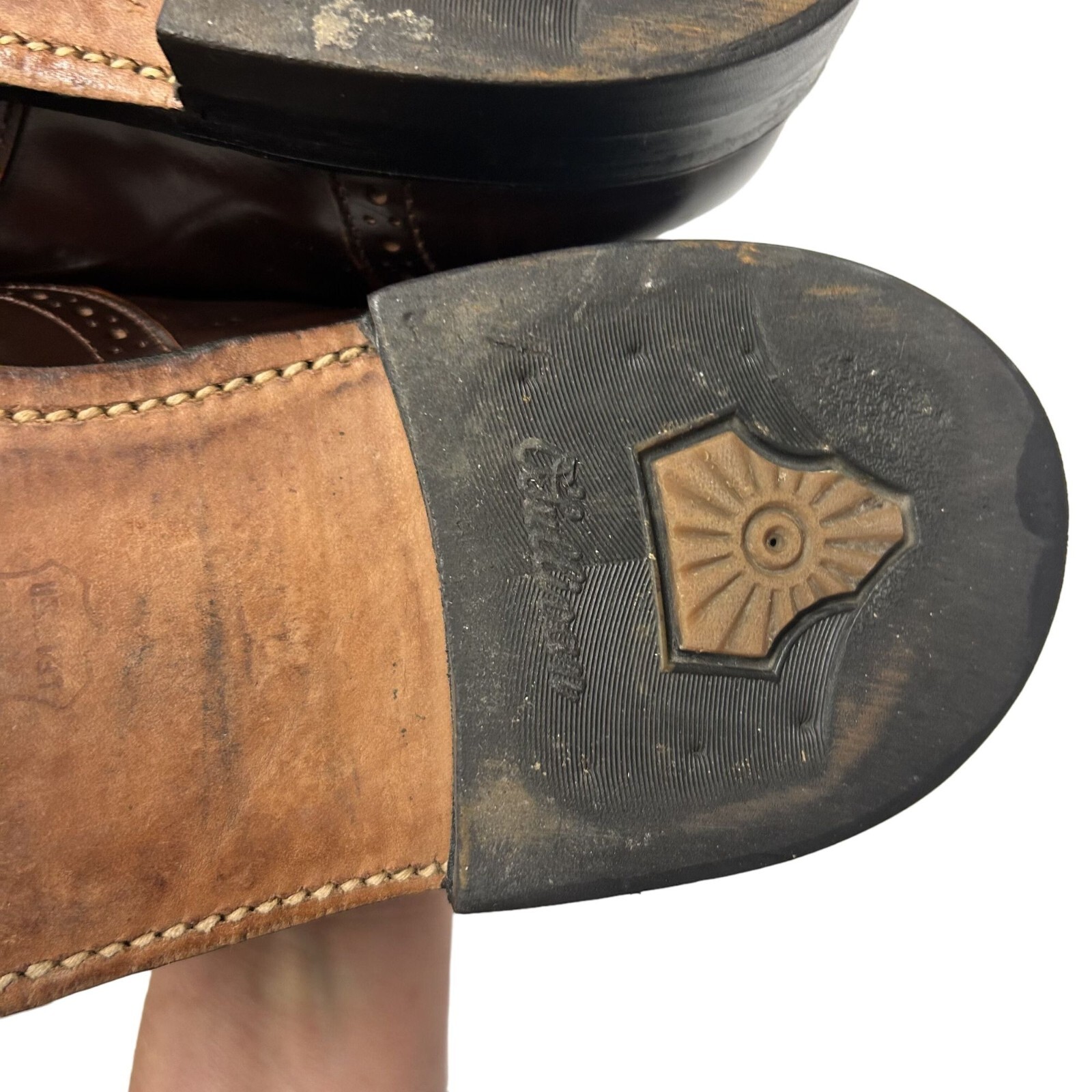 Vtg Executive Imperials Men Brown Leather MoD DRESS Shoe Wing Tip Tassel Loafers