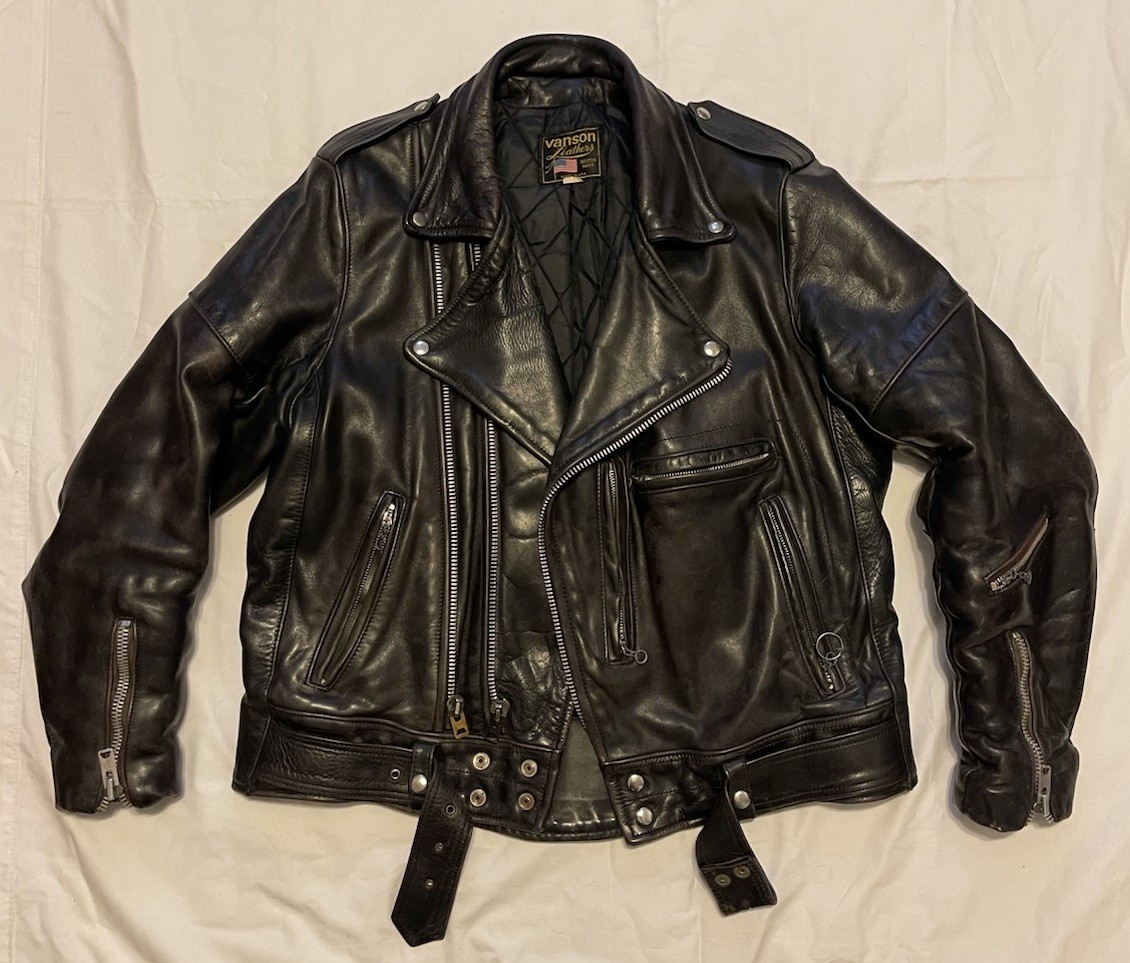 VTG Vanson Rock And Roll Twin Track TALON Size 44 In USA 80’s/90’s RARE