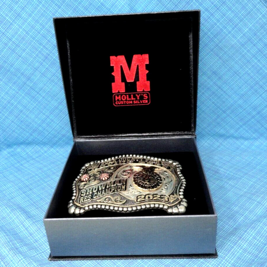 FFA Novice Beef Res Champion Showman Belt Buckle Polk Cnty Fair OR MCS .MCS001