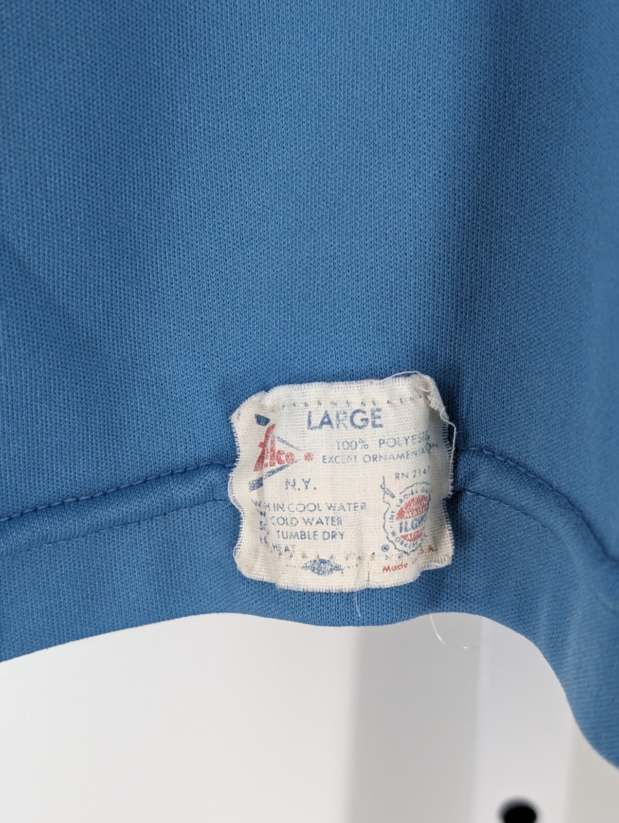 NYC Vtg 60s 70s Port Authority Work Rec League Baseball Shirt L Unionmade Felco
