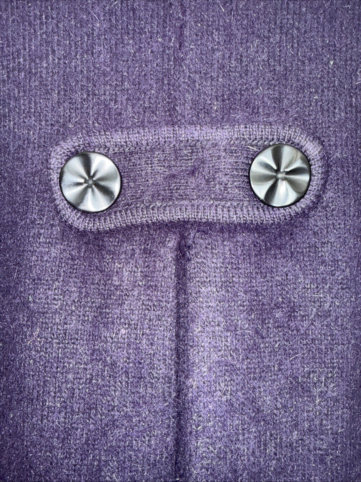 VTG Venesha High Quality Angora Coat Eggplant Purple 90’s Y2K Size M *Pristine*