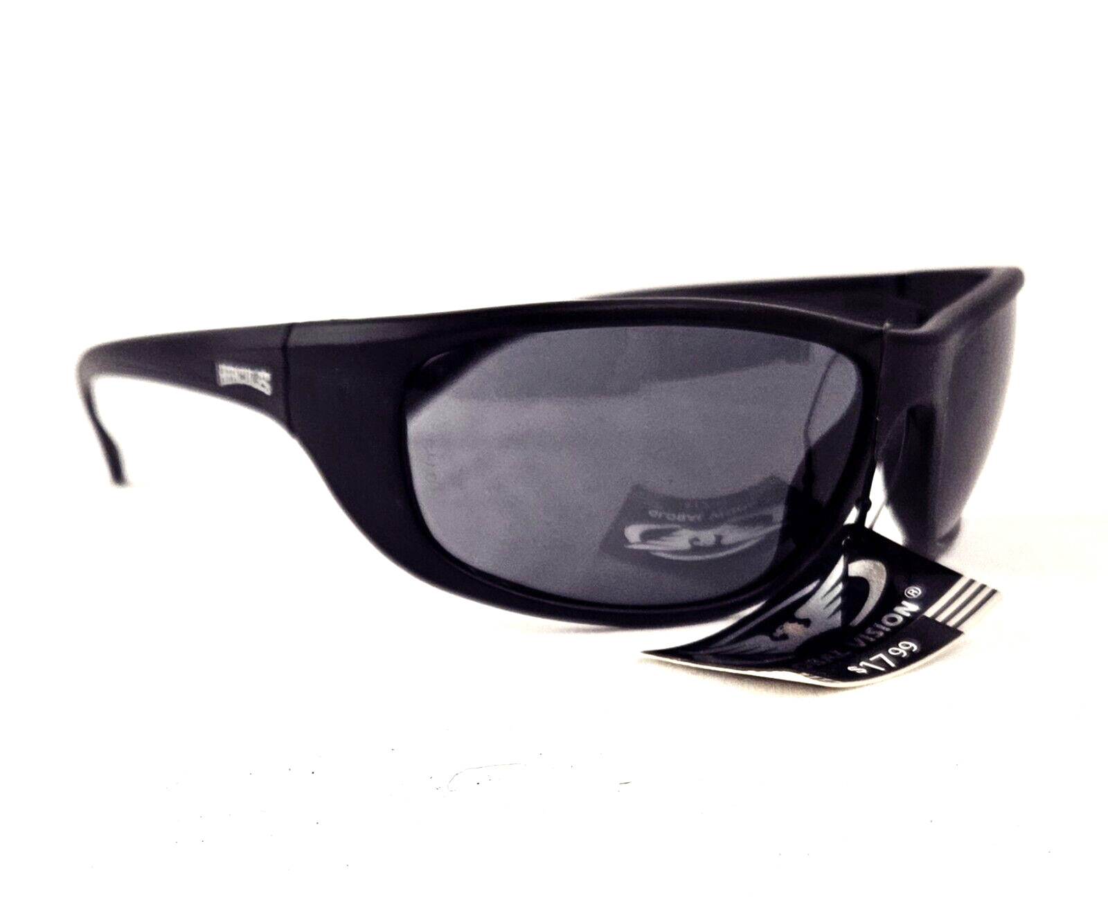Global Vision Hercules Sunglasses NEW Black Adult Unisex Sport/Wrap Style Frames