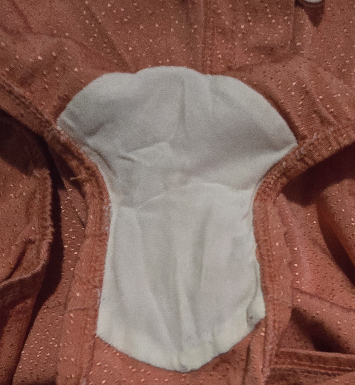 Vintage 1950s JANTZEN VAMP Women Pin Up Swim Suit Ruched Boning Sz 12 Coral Dots