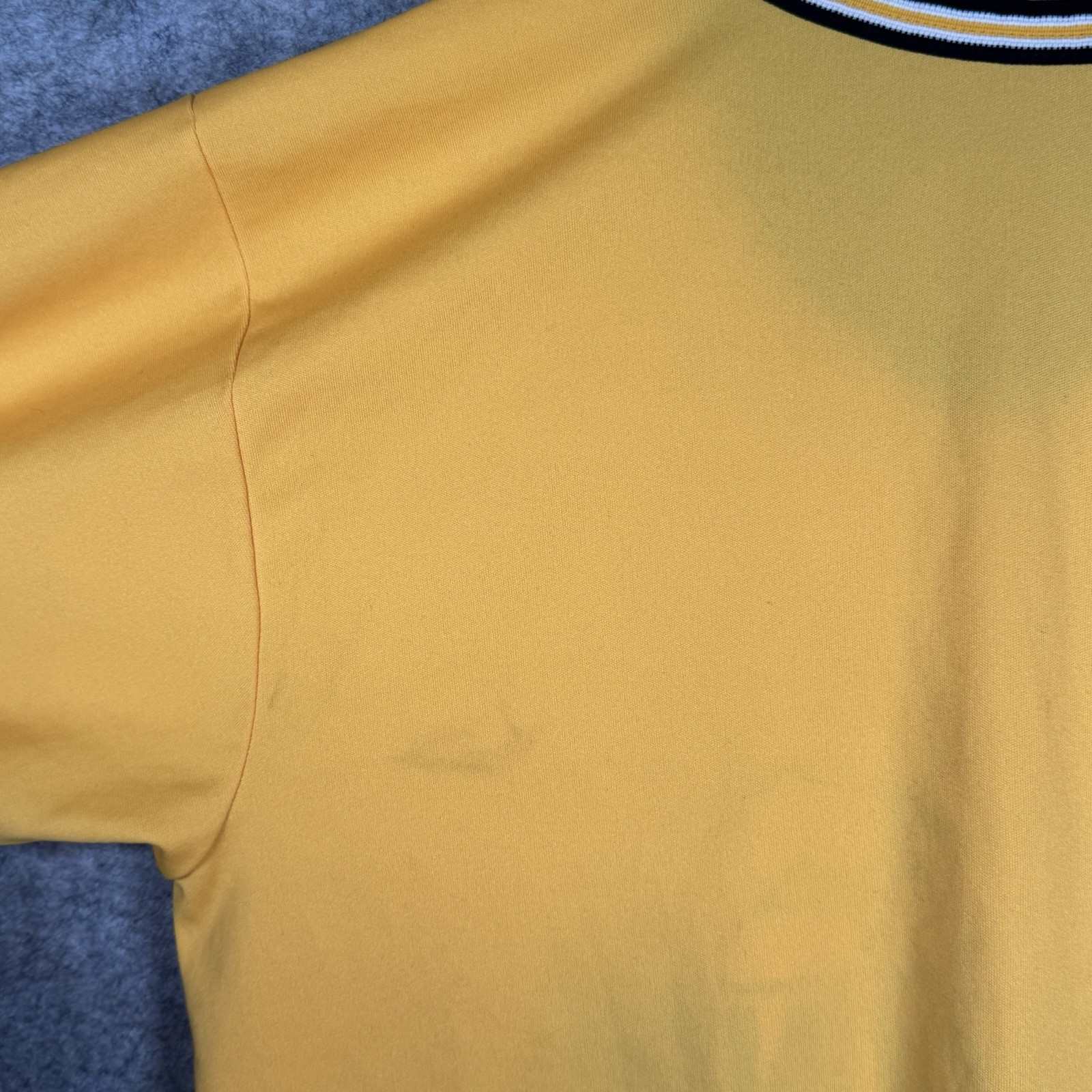 Vintage 80s Felco Baseball Jersey Boozhounds Yellow Mens Size L 21×27 Spud USA