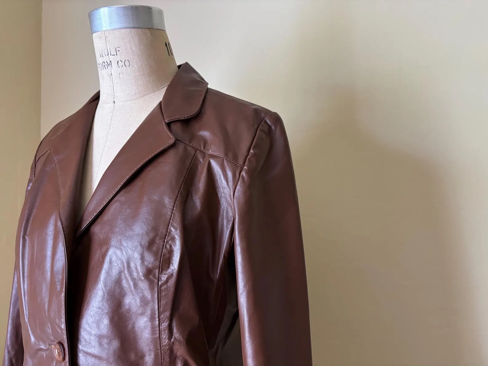 Vintage 70s AVANTI Leather Menswear Western Style Jacket Blazer USA MADE M / L