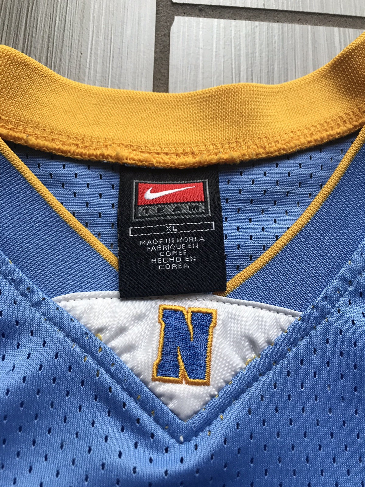 Nike team Denver 15 Anthony Tank Top shirt size XL made in Korea