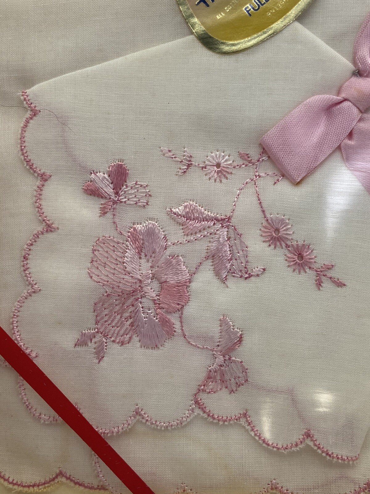 Vintage Ladies Handkerchiefs Fruit Of The Loom New Old Stock In Box