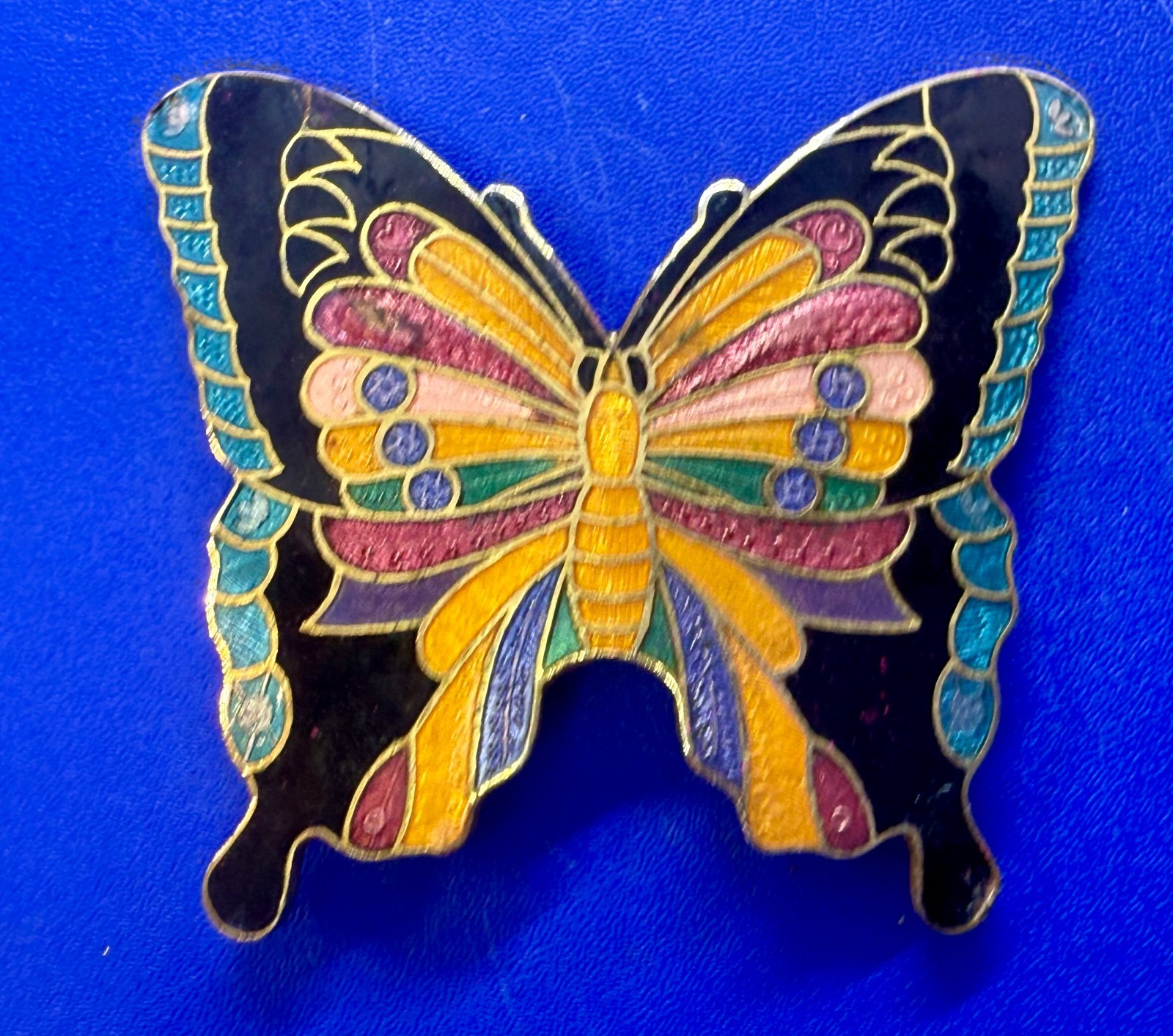 Beautiful Multi-Colored Butterfly Shaped Cutout Hippy Boho Vibe Belt Buckle