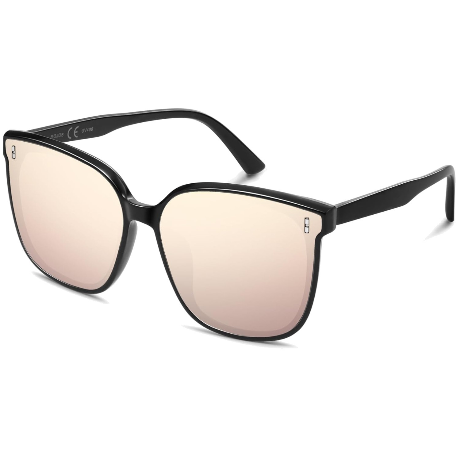 UV400 Protection Square Shades with Mirrored Lens
