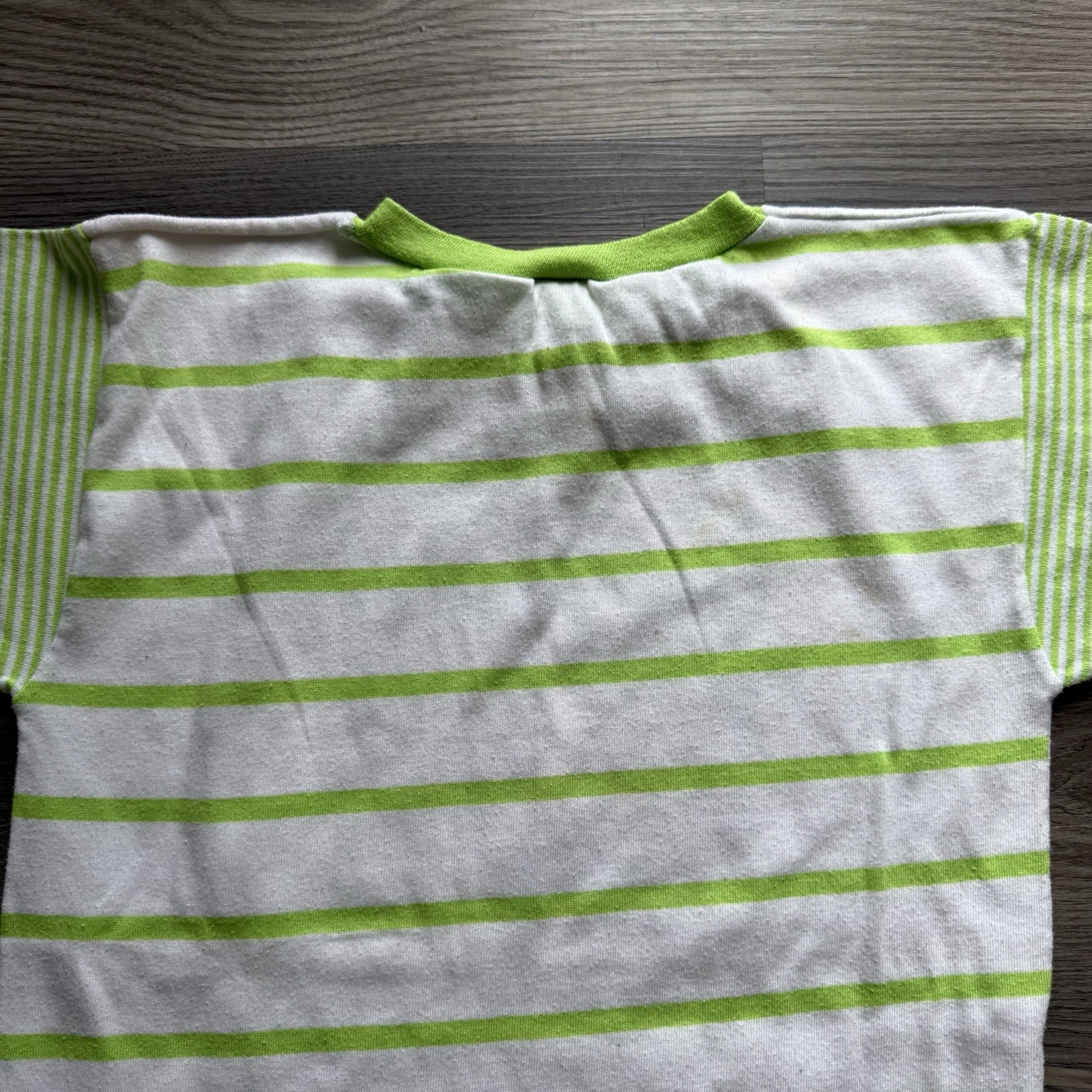 VTG 80s Beach Dog Surfing Competition Striped T-Shirt Size Youth XL USA