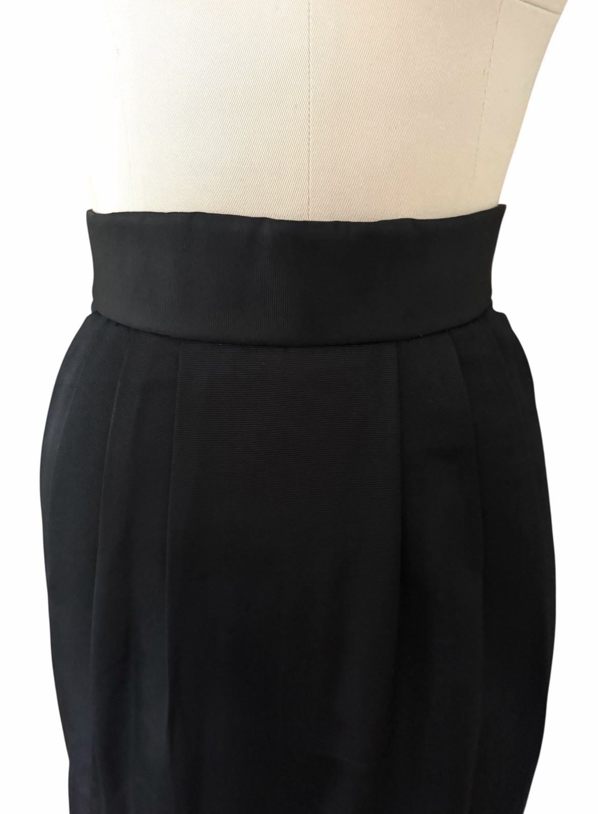Vintage 1950s Black Tailored Skirt Suit With Cropped Jacket By Helen Rose